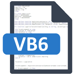 Visual Basic 6, or VB Classic